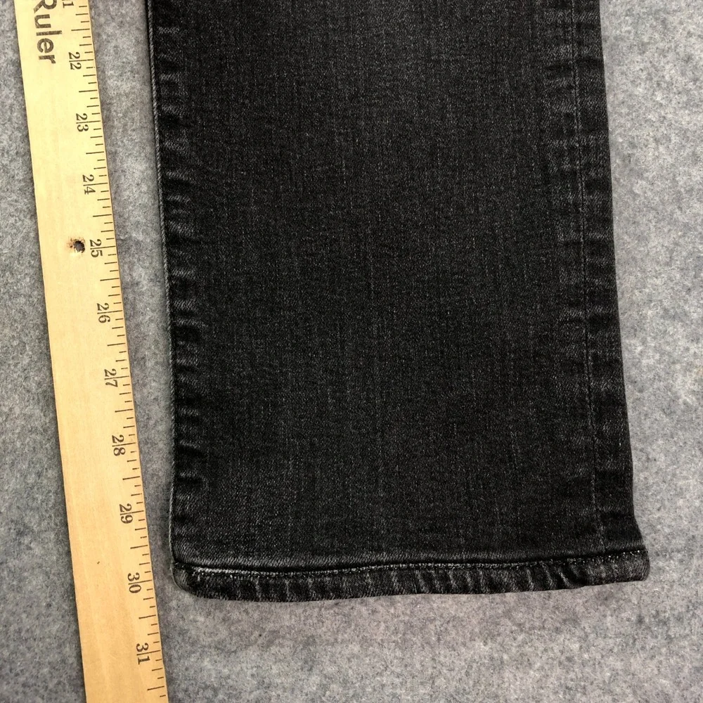 AG Tellis Mens Jeans 34x33 (fits 32x30) Black Slim Fit Dark Wash Stretch Denim